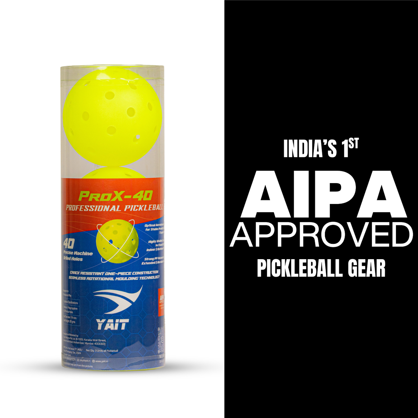 ProX-40 Pickleball Ball (Pack of 3)