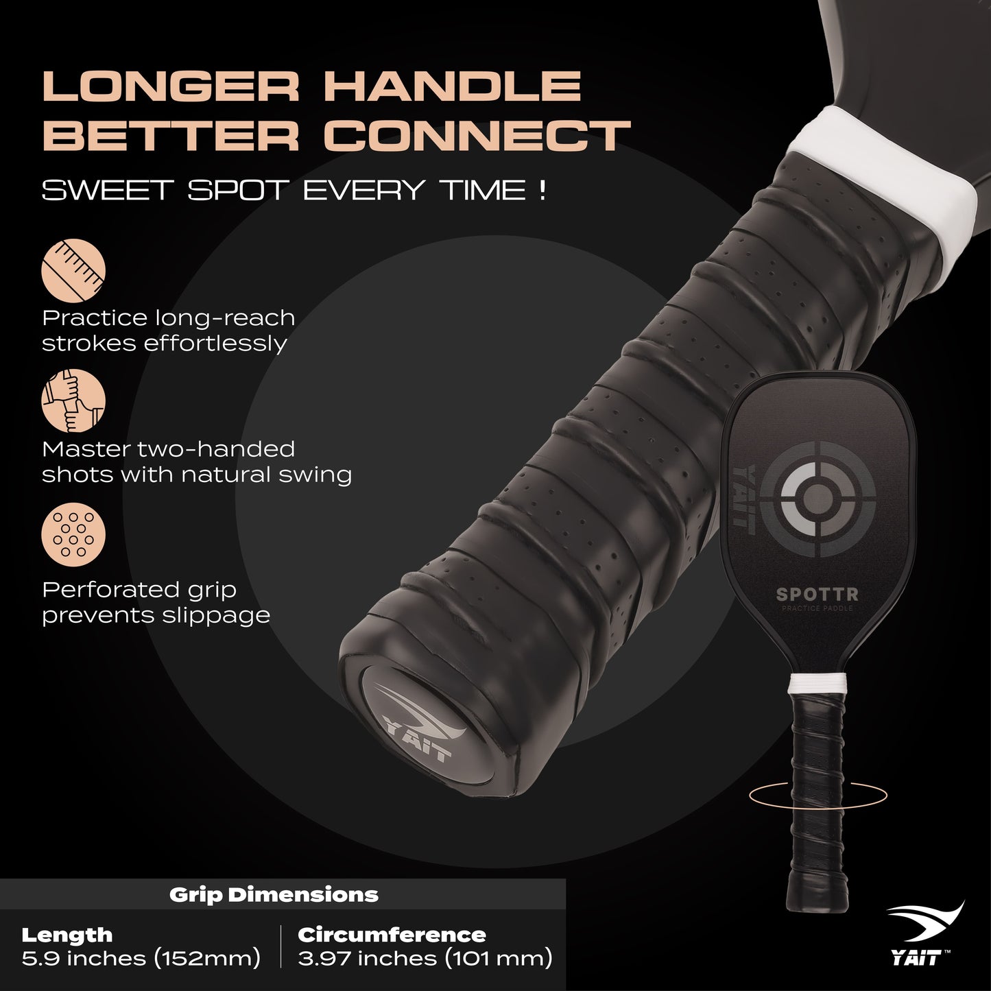 Spottr Practice Pickleball Paddle