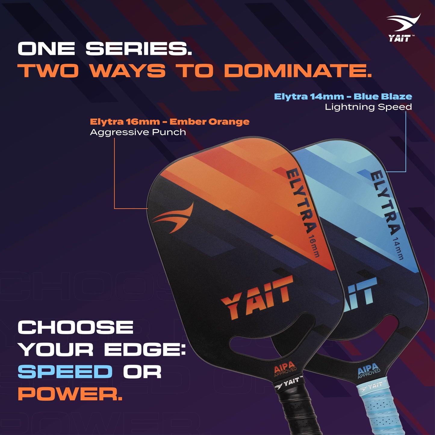 Elytra 16mm USAPA Approved Professional Pickleball Paddle