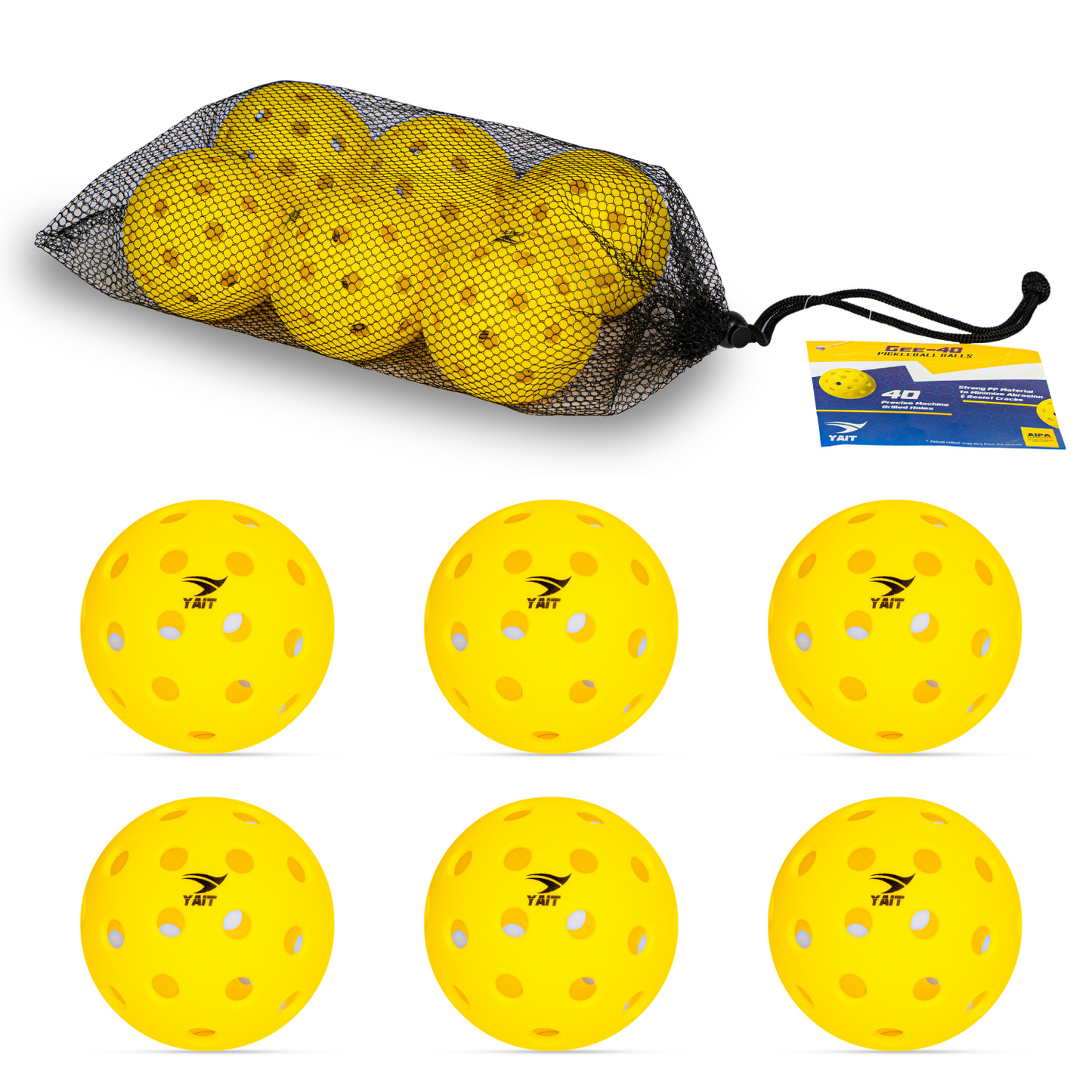 Gee-40 Pickleball Ball (Pack of 6)