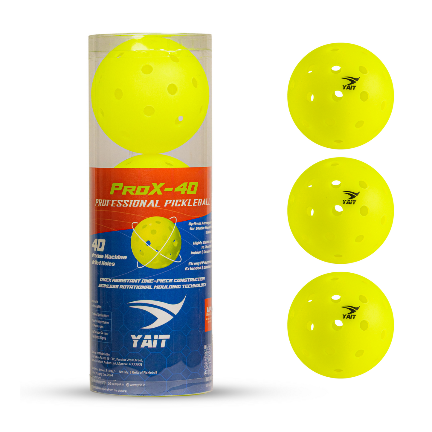 ProX-40 Pickleball Ball (Pack of 3)