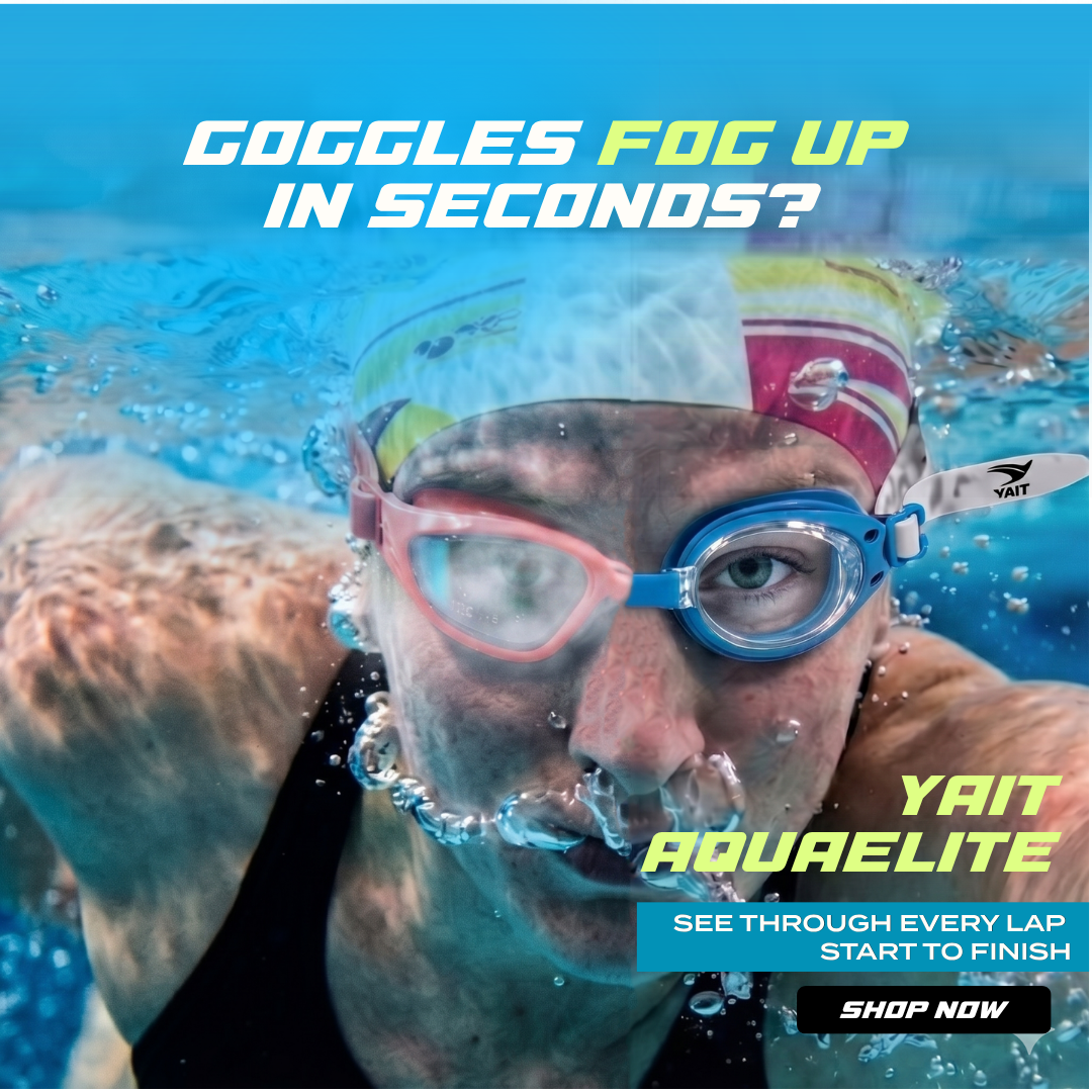 AquaElite Swimming Goggles - Blue