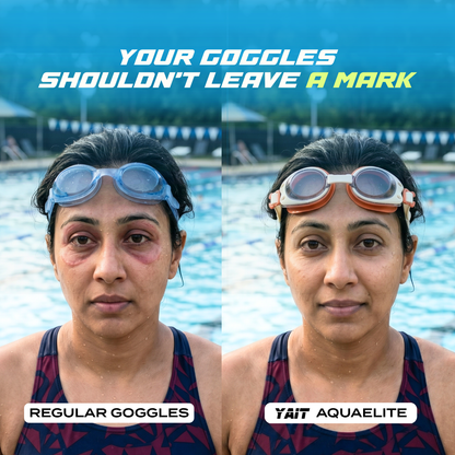 AquaElite Swimming Goggles - Blue