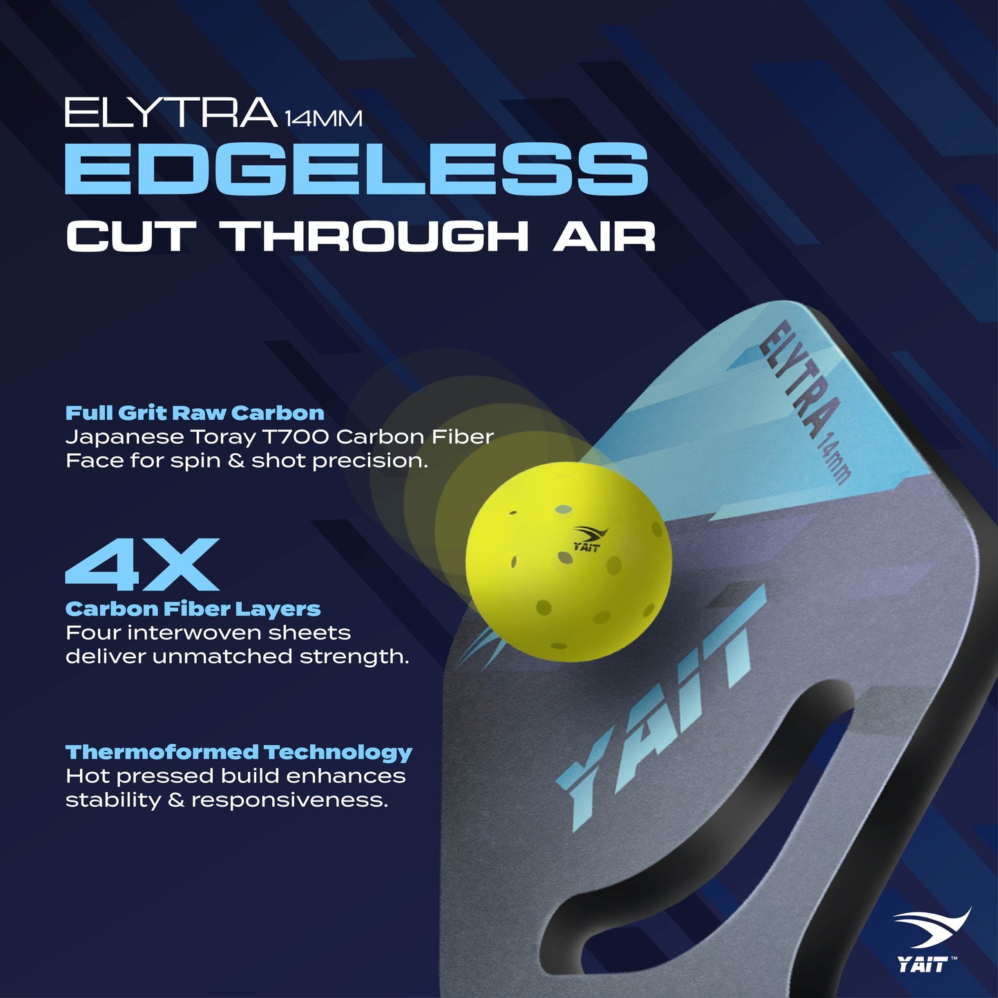 Elytra 14mm Professional Pickleball Paddle