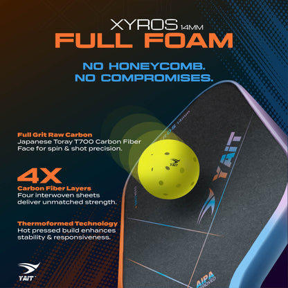 Xyros 14mm Professional Pickleball Paddle