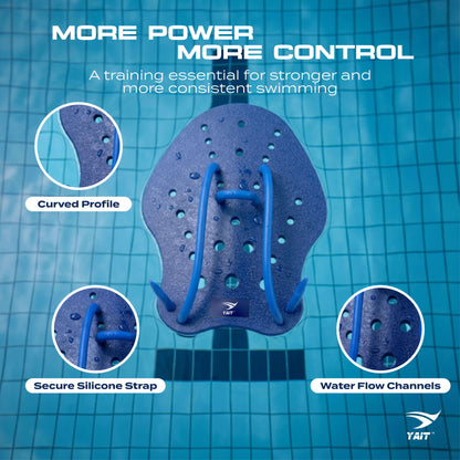 Hand Paddle for Swimming - Blue - Small Size