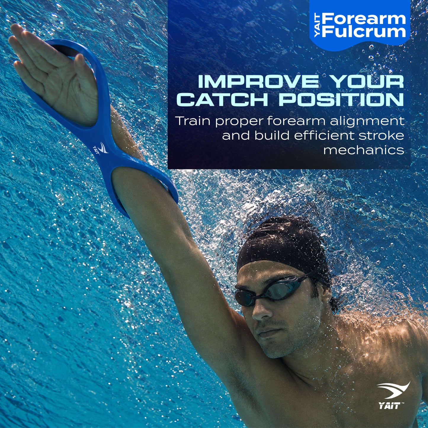 Forearm Fulcrum for Swimming  - Blue