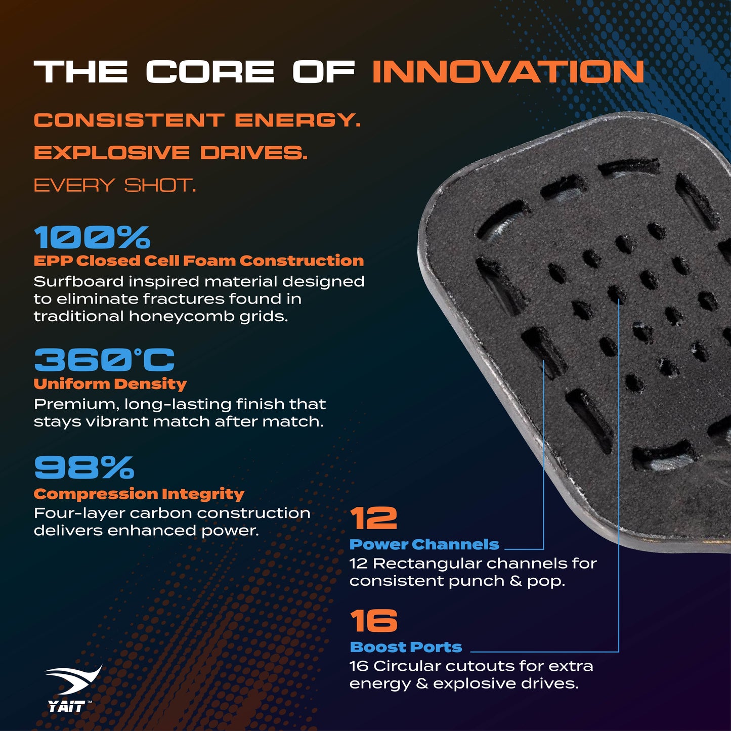 Xyros 16mm Professional Pickleball Paddle