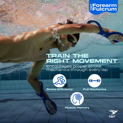 Forearm Fulcrum for Swimming  - Blue