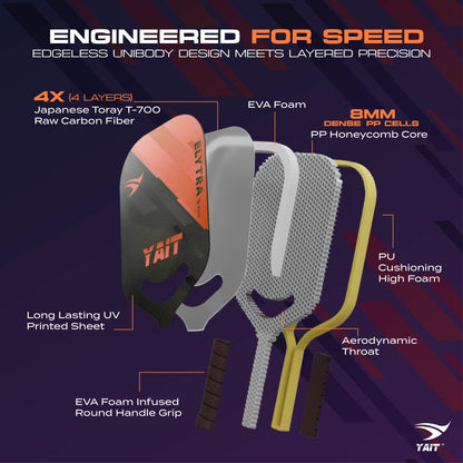 Elytra 16mm Professional Pickleball Paddle