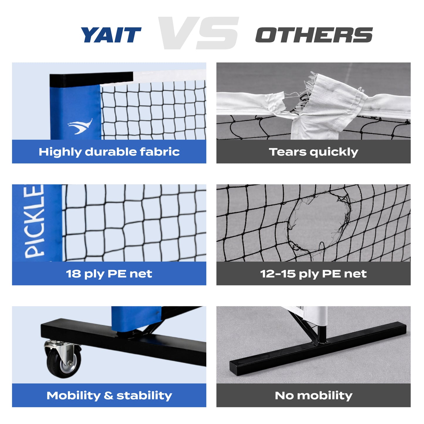 Pickleball Net with Wheels