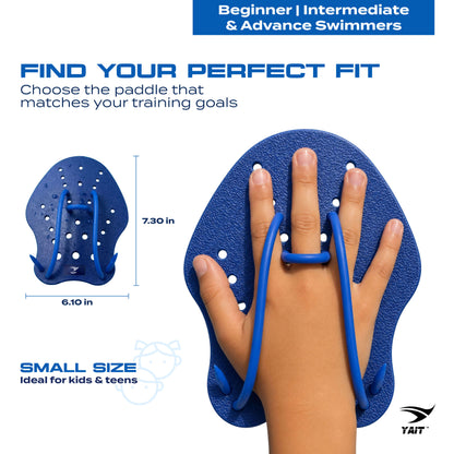 Hand Paddle for Swimming - Blue - Small Size