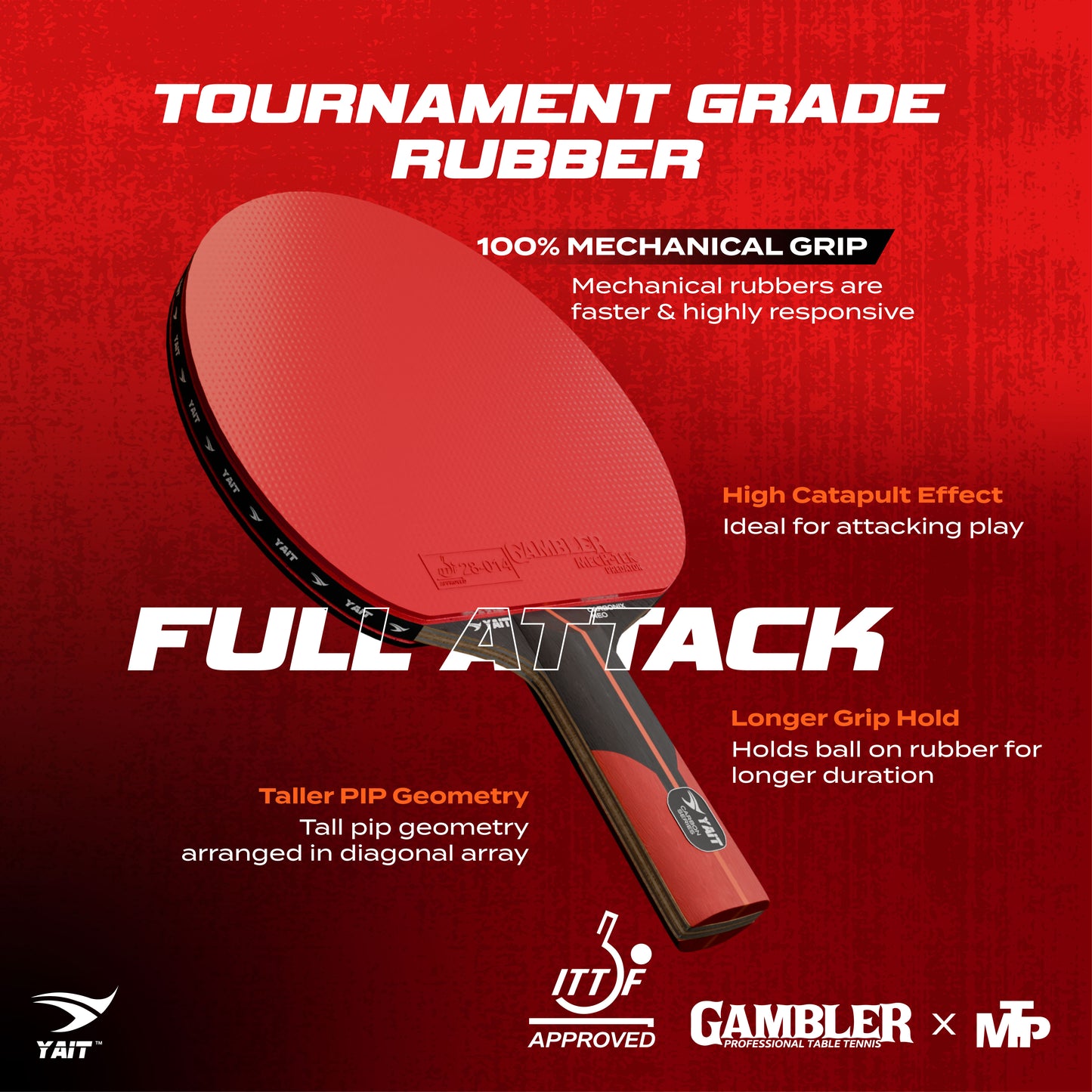 Carbonix Neo Professional Table Tennis Racket -  Cover Included