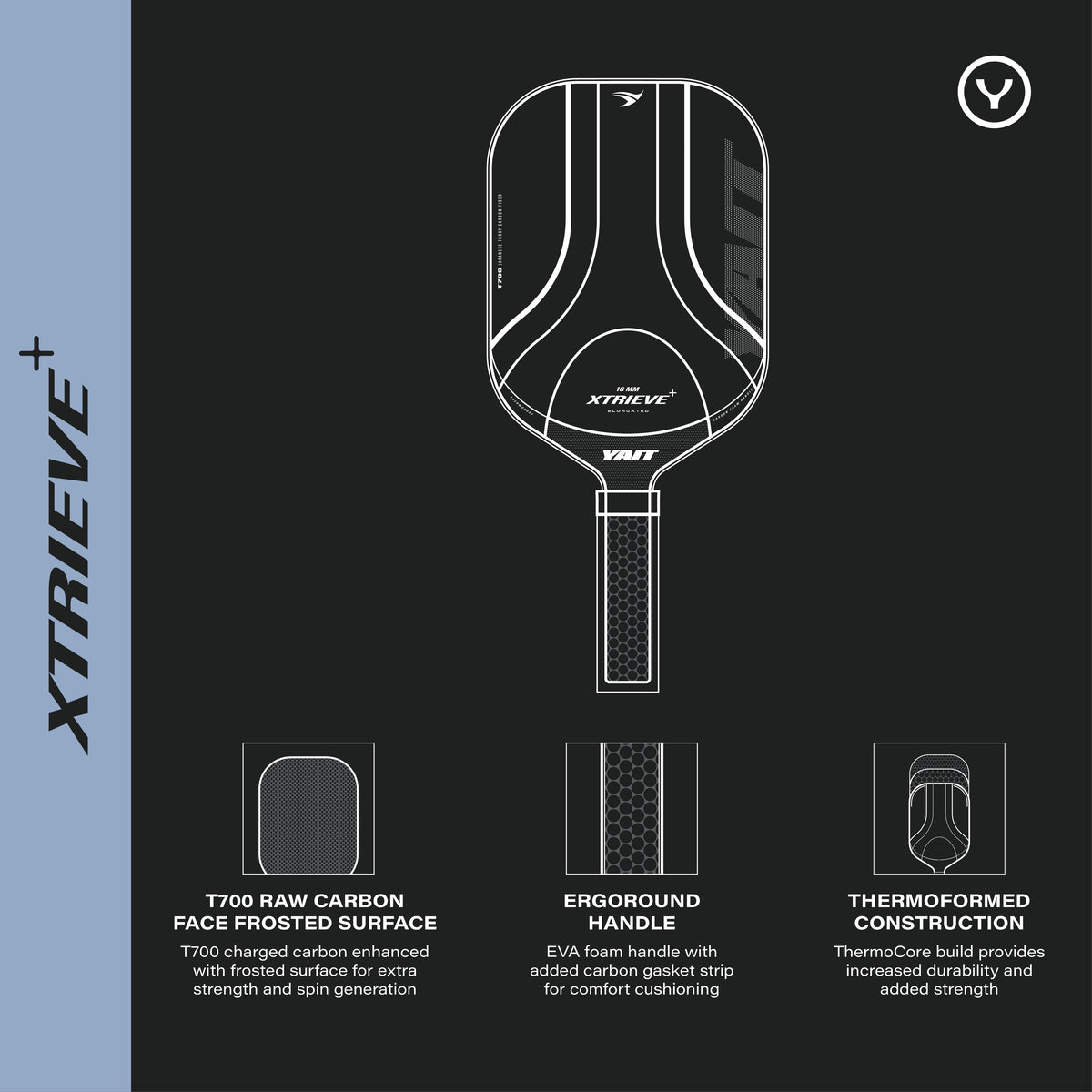 Xtrieve Plus 16mm Pickleball Paddle