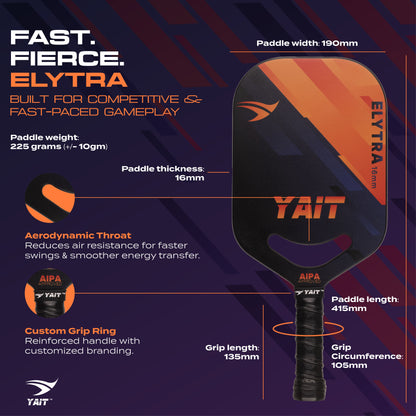 Elytra 16mm Professional Pickleball Paddle
