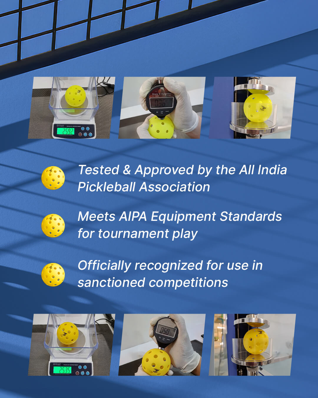 Rovo USAPA Approved Pickle Ball - Pack of 50