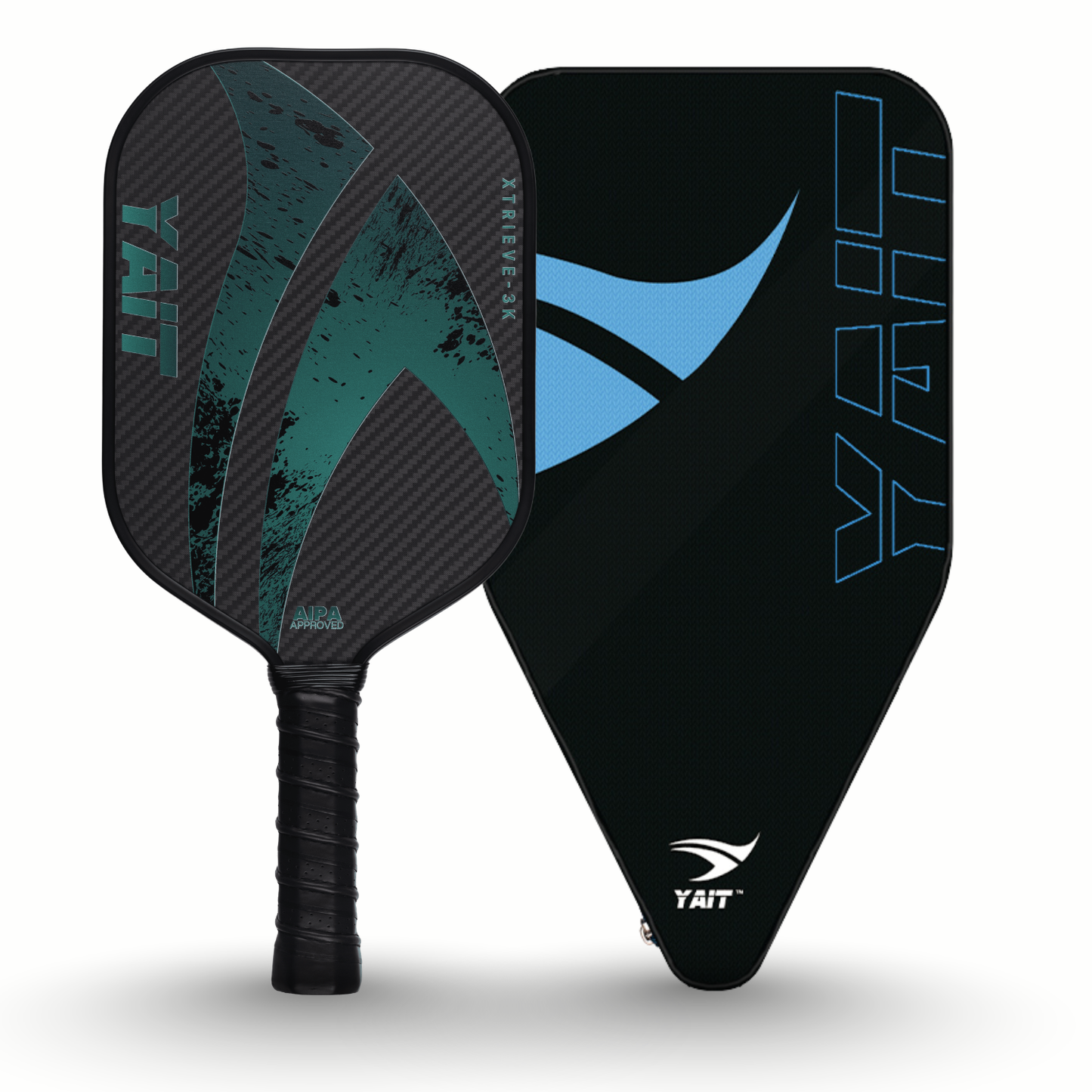 Xtrieve 3K Pickleball Paddle - Teal (Cover Bag Included)