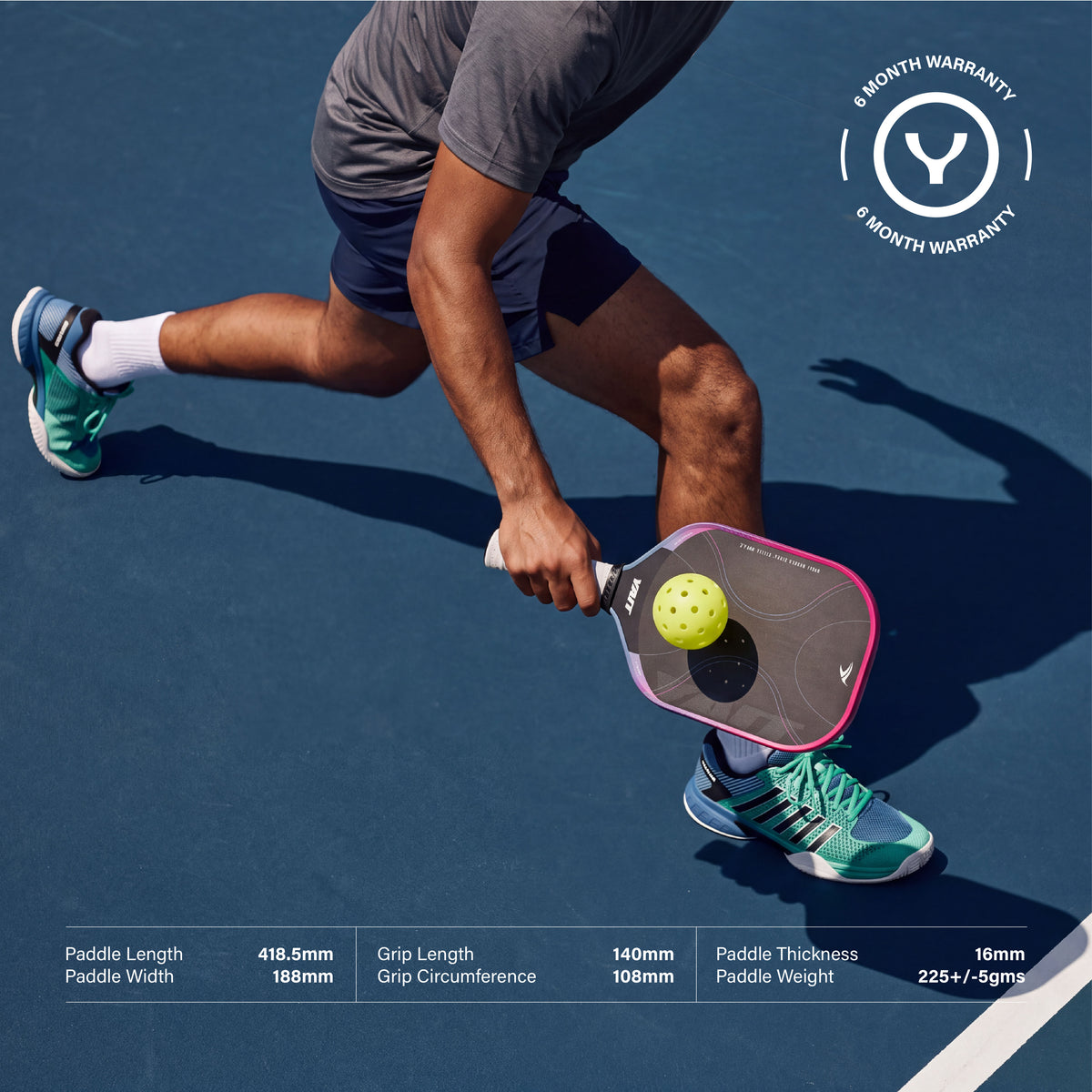 Xyros 16mm USAPA Approved Professional Foam Pickleball Paddle