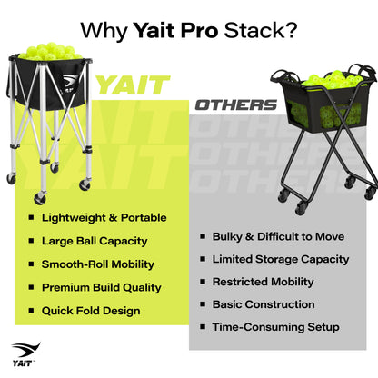 Pickleball Ball Cart - Pro Stack