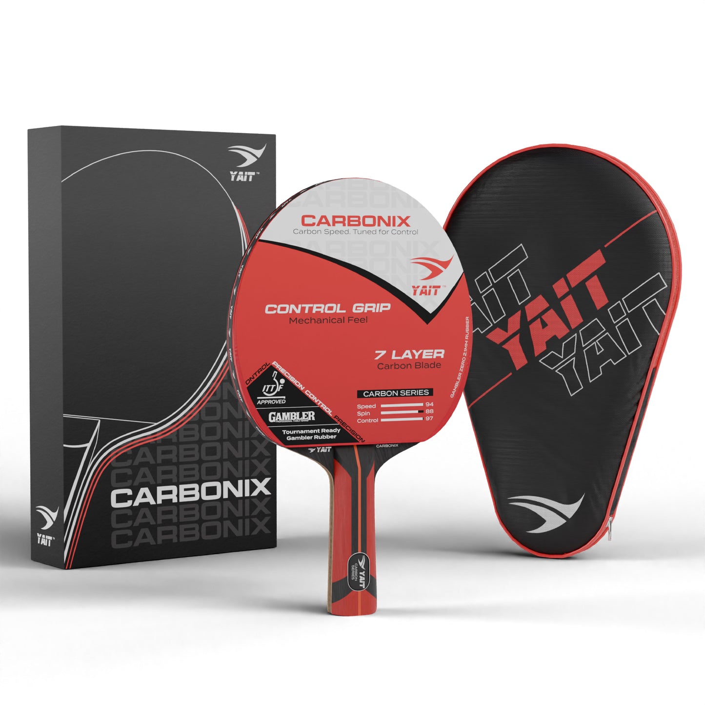 Carbonix Carbon Table Tennis Racket - Cover Bag Included