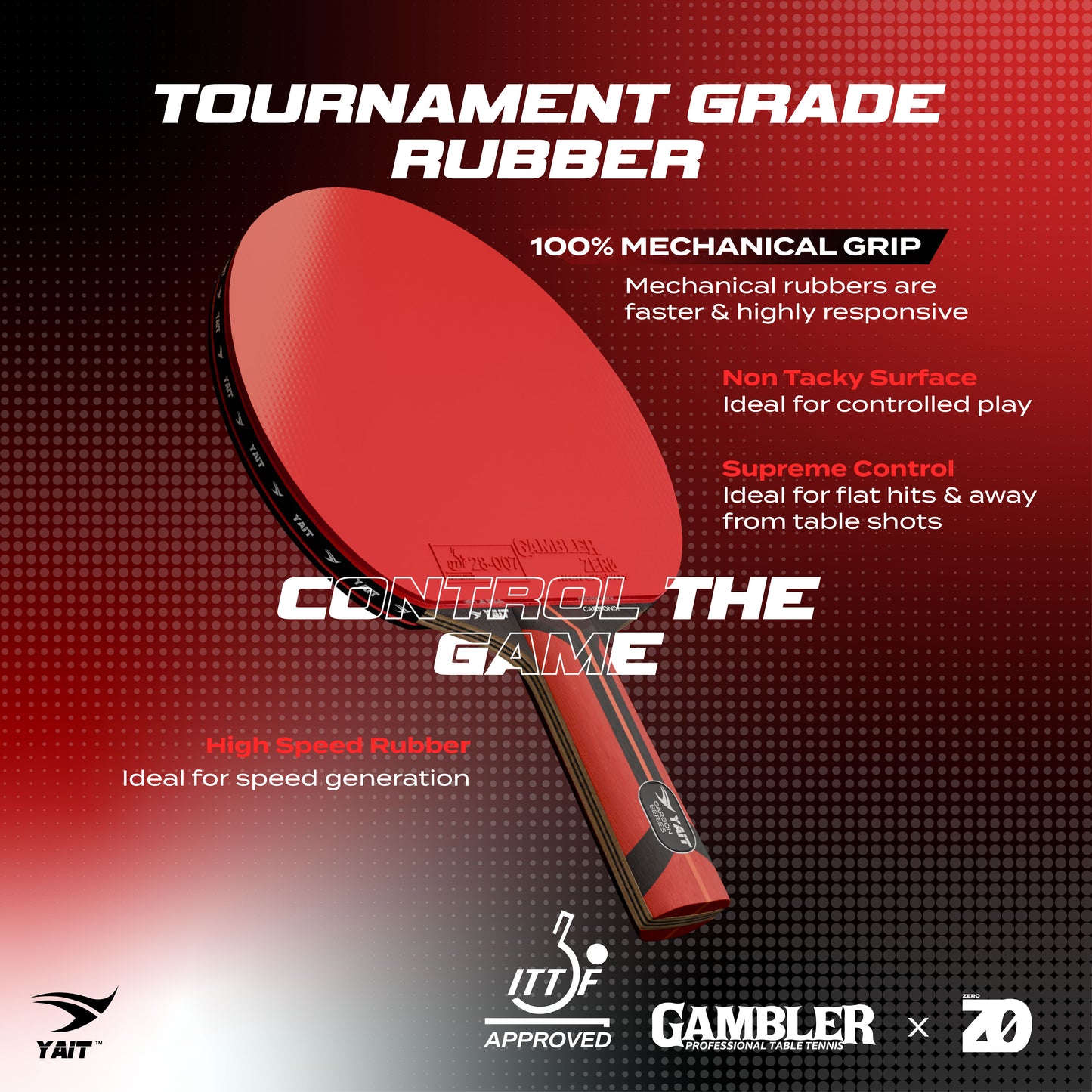 Carbonix Carbon Table Tennis Racket - Cover Bag Included