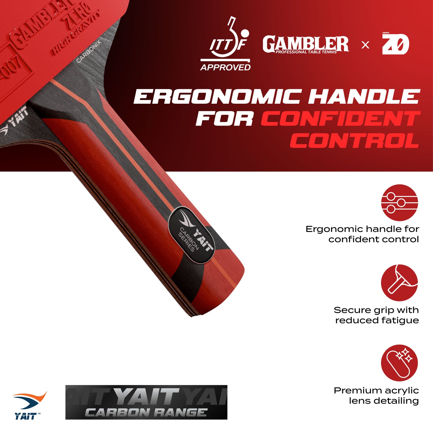 Carbonix Carbon Table Tennis Racket - Cover Bag Included