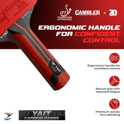 Carbonix Carbon Table Tennis Racket - Cover Bag Included