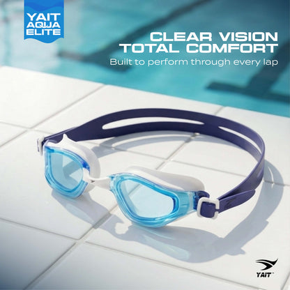 AquaElite Swimming Goggles - Blue