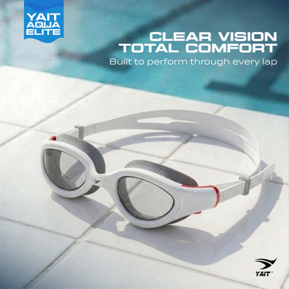 AquaElite Swimming Goggles - White