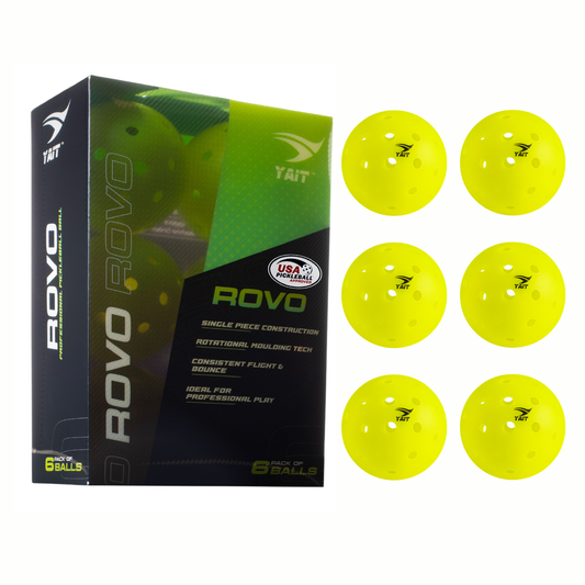 Rovo USAPA Approved Pickle Ball - Pack of 6