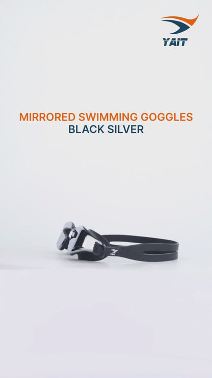 AquaElite Anti Slip Swimming Goggles - Orange & White